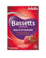 Bassetts Raspberry & Pomegranate Flavour Multivitamins - Adult - 30 Pack