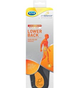 Scholl Lower Back Pain Relief Insoles- Size 9-11