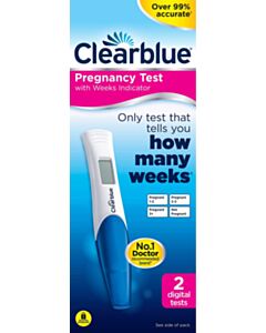 Clearblue Digital Pregnancy Test With Weeks Indicator - 2 Tests