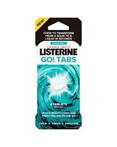 Listerine Go! Tabs - Mint Mouthwash Tablets