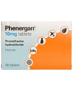 Phenergan Tablets - 10mg - 56 Tablet Pack