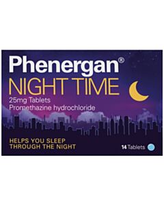 Phenergan Night Time Tablets - 14 Tablets