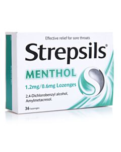 Strepsils Menthol Lozenges - 36 Pack