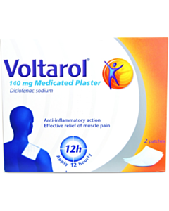 Voltarol Pain Relief Patches - Medicated Plaster 140mg - 2 Plasters